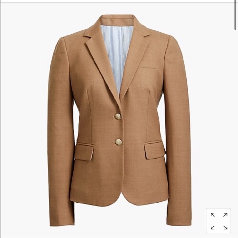 J crew camel blazer